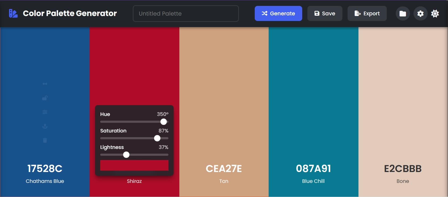 Ai Color Palette Generator Tool